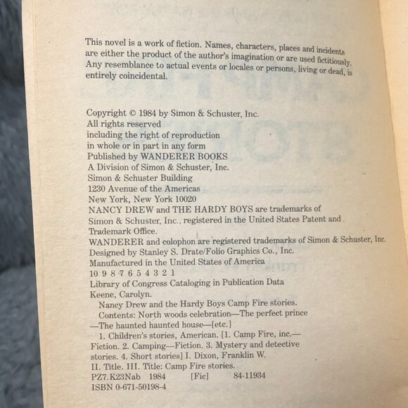 Nancy Drew and the Hardy Boys Camp Fire Stories by Keene, Carolyn - Picture 6 of 6